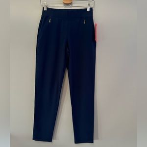 NWT Lilly Pulitzer 28” Luxletic Run Around Pants in Low Tide Navy XS